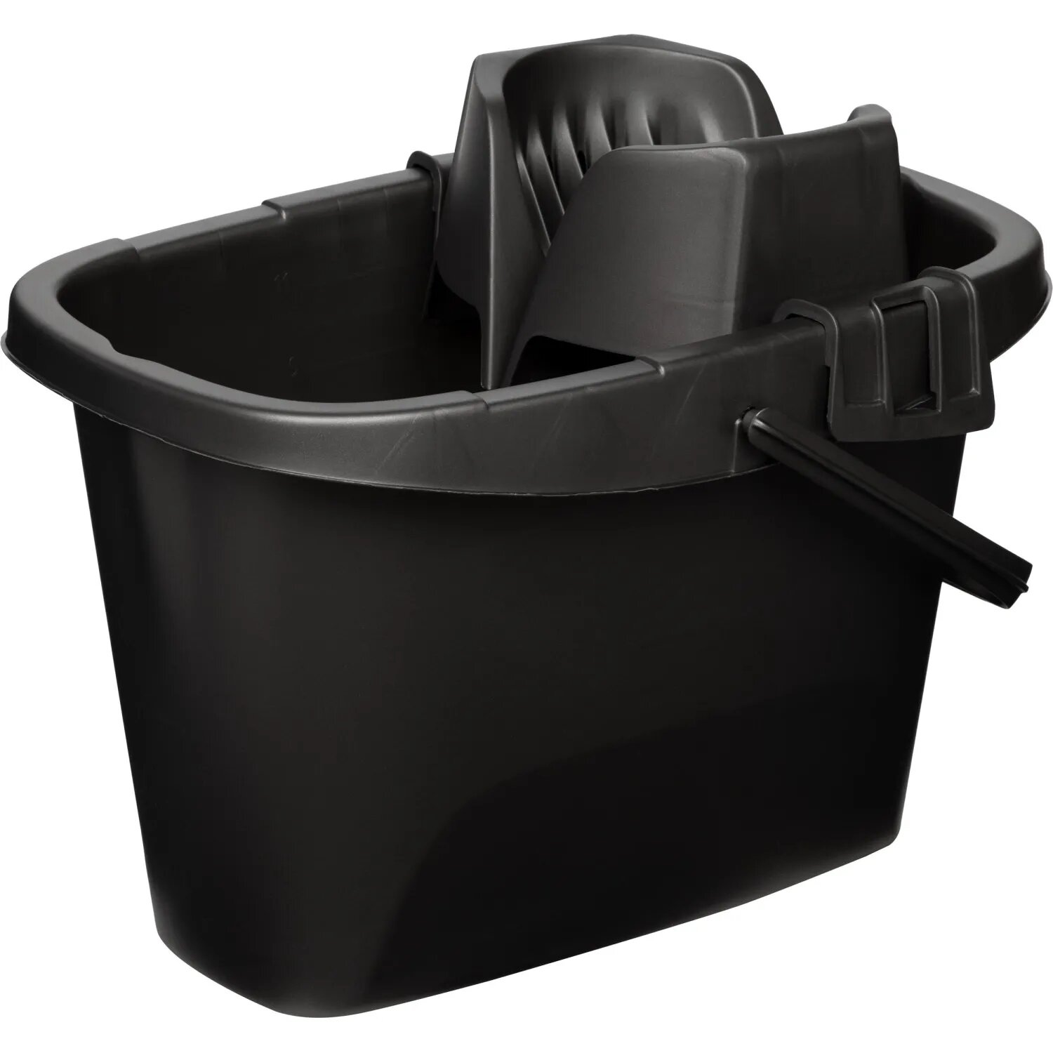 Ведро МОП c отжимом 13л Классика / Step антрацит Spin&clean