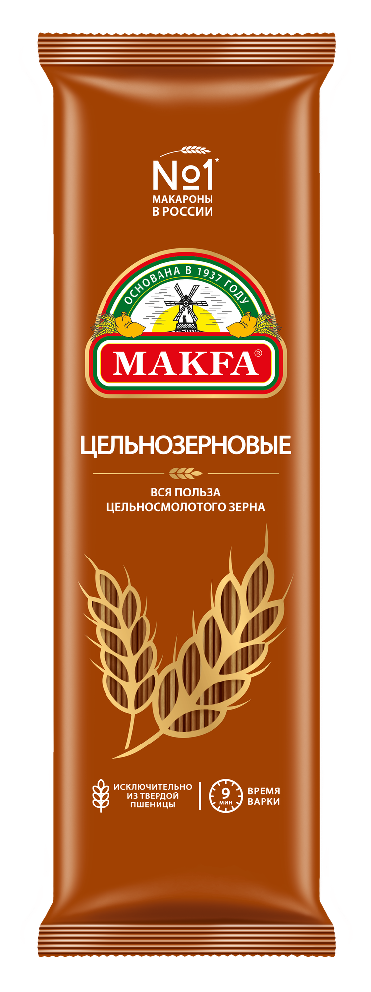 Makfa вермишель длинная цельнозерновая (vermicelli), 500 г