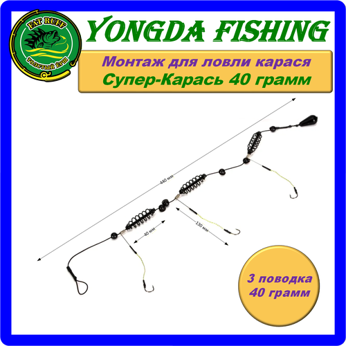 Монтаж для ловли карася 