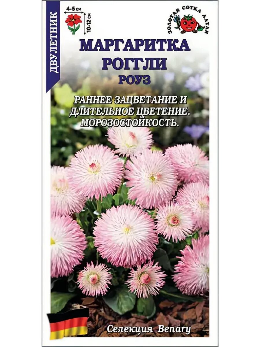 Маргаритка Роггли Роуз / 10шт