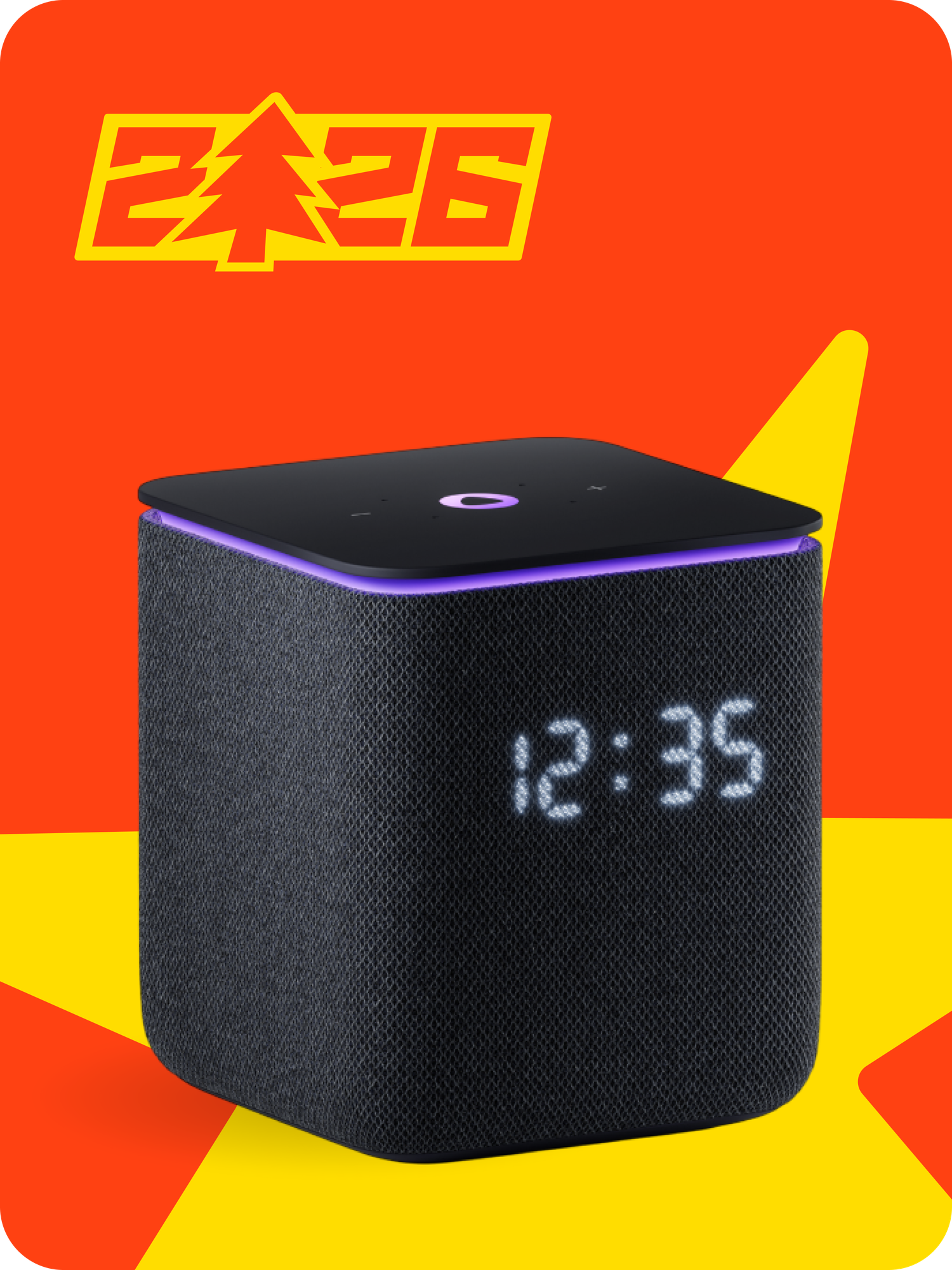 Умная колонка Яндекс станция Миди, Алиса, с часами и YandexGPT, 24 Вт, поддержка Zigbee, Black