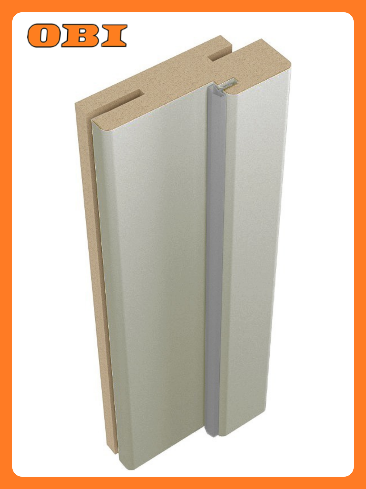 Дверная коробка BELWOODDOORS  МДФ  телескопическая  серая  2070x70 мм