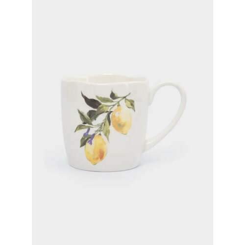 Кружка 350 мл фарфор P белая Лимоны Lemon branch 899₽