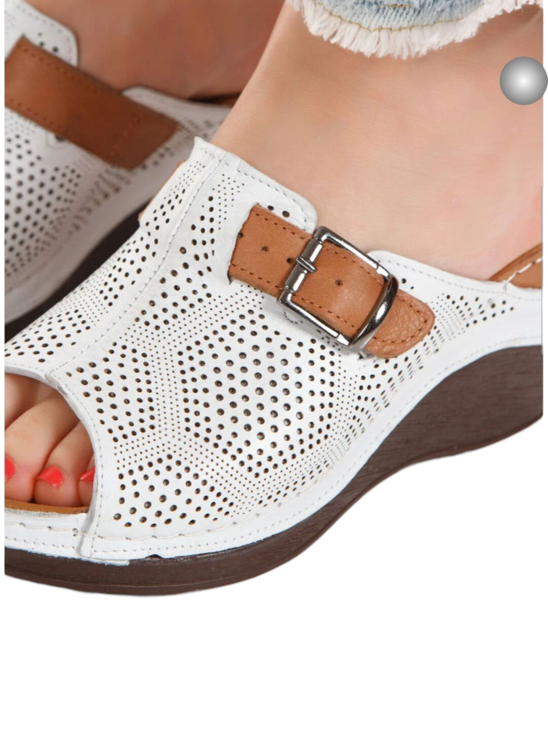 Сабо  Сабо, шлепки на платформе кожа 100%