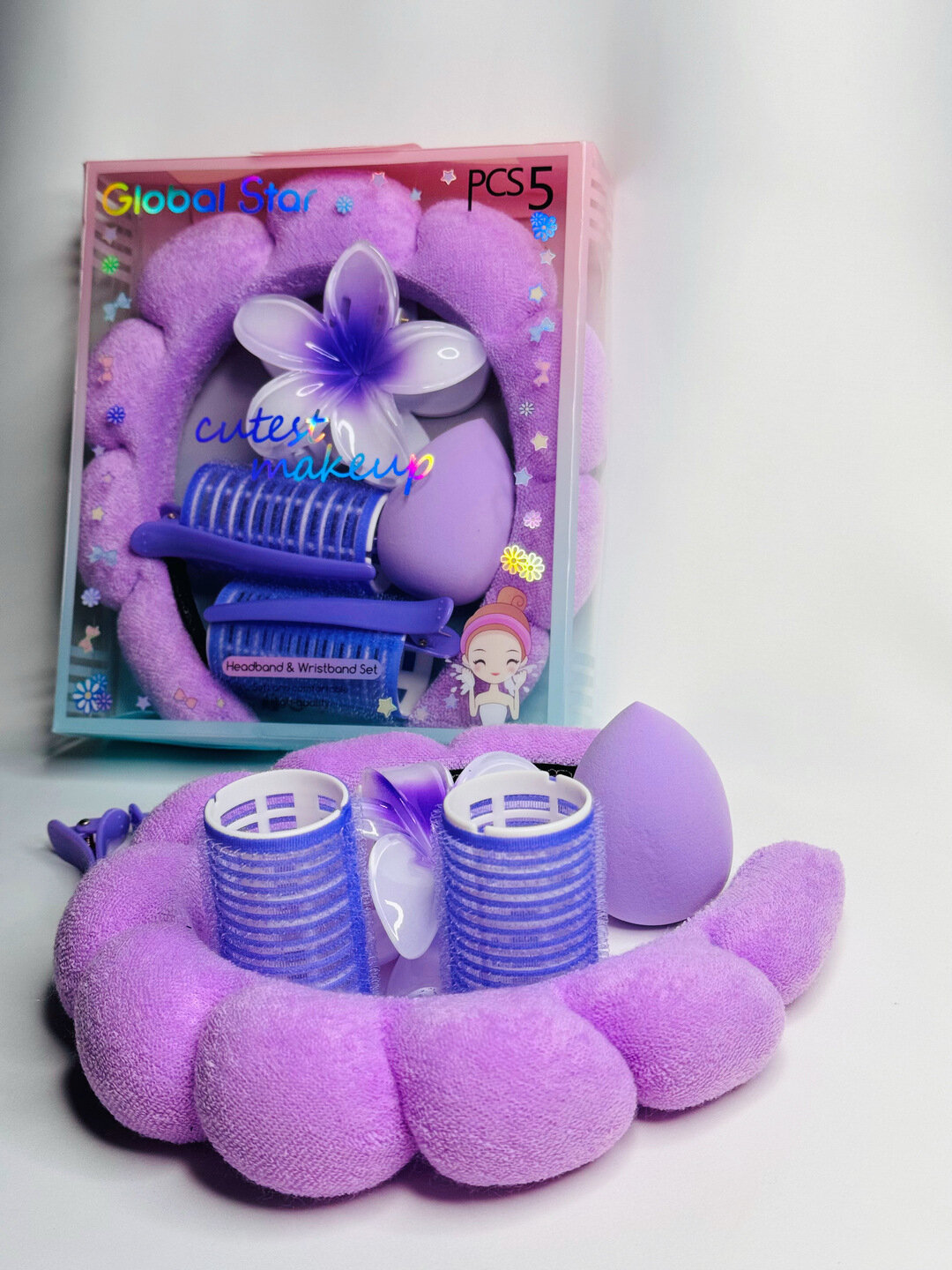 Подарочный набор для умывания и косметических процедур: 5 предметов