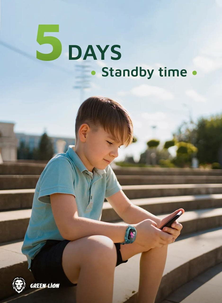 Смарт часы Green Lion 4G Kids Watch Pro (оригинал) для детей — фото 1