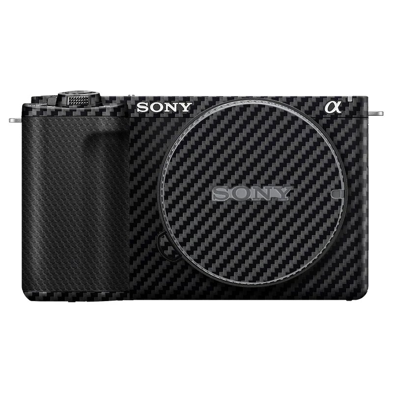 Защитная пленка для корпуса камеры Sony ZV-E10 II с технологией 3M, углеродное волокно и черная матричная кожаная