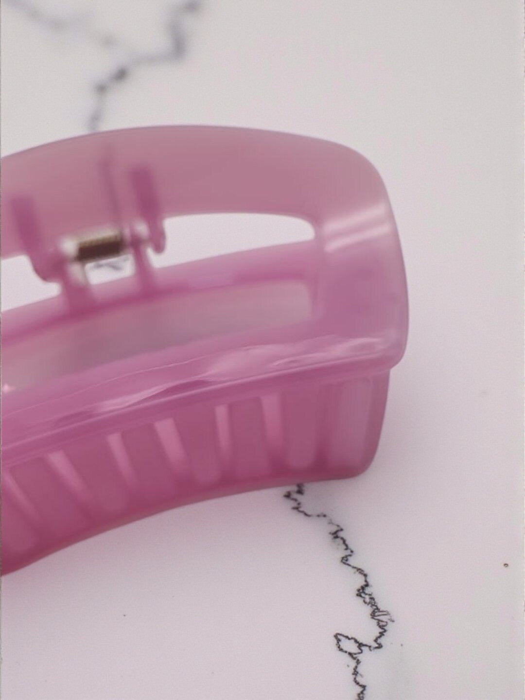 Крабик для волос "Квадрат", высококачественный пластик, для девушек — фото 1