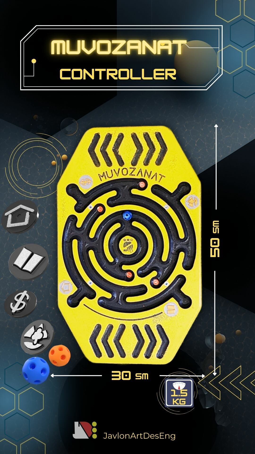 Балансборд с лабиринтом, где каждый ход как жизненный выбор. Развивает баланс, концентрацию и мышление в любом возрасте. — фото 1