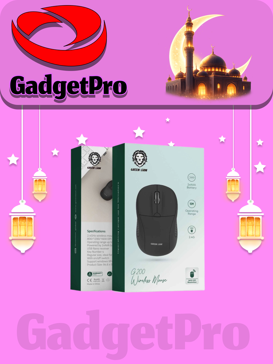 Мышь Green Lion G200: игровая проводная мышь, RGB подсветка, черный цвет, надежная и быстрая.