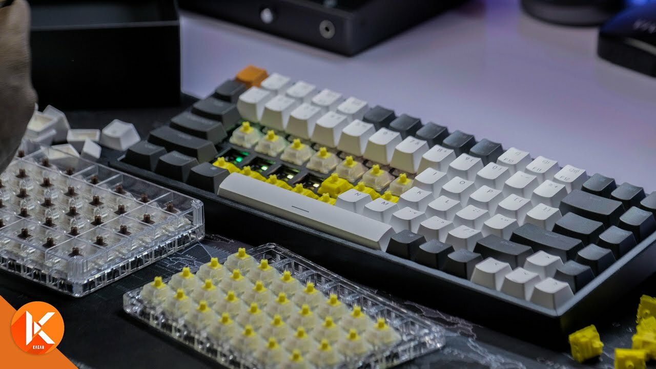 Свичи для механической клавиатуры Keychron Gateron Cap V2 Milky Yellow, линейные, 110 шт