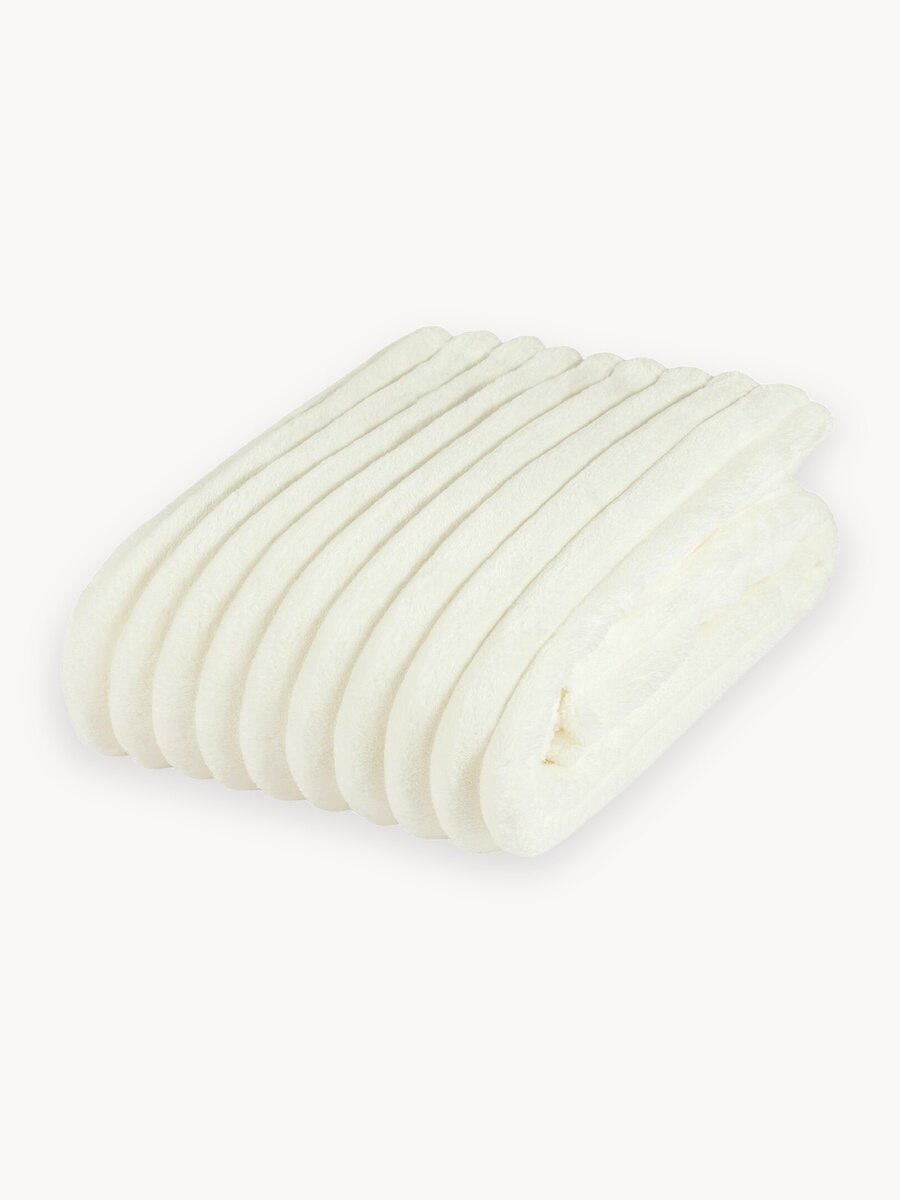 Плед велсофт "Унисон" 200x220 Кремовый