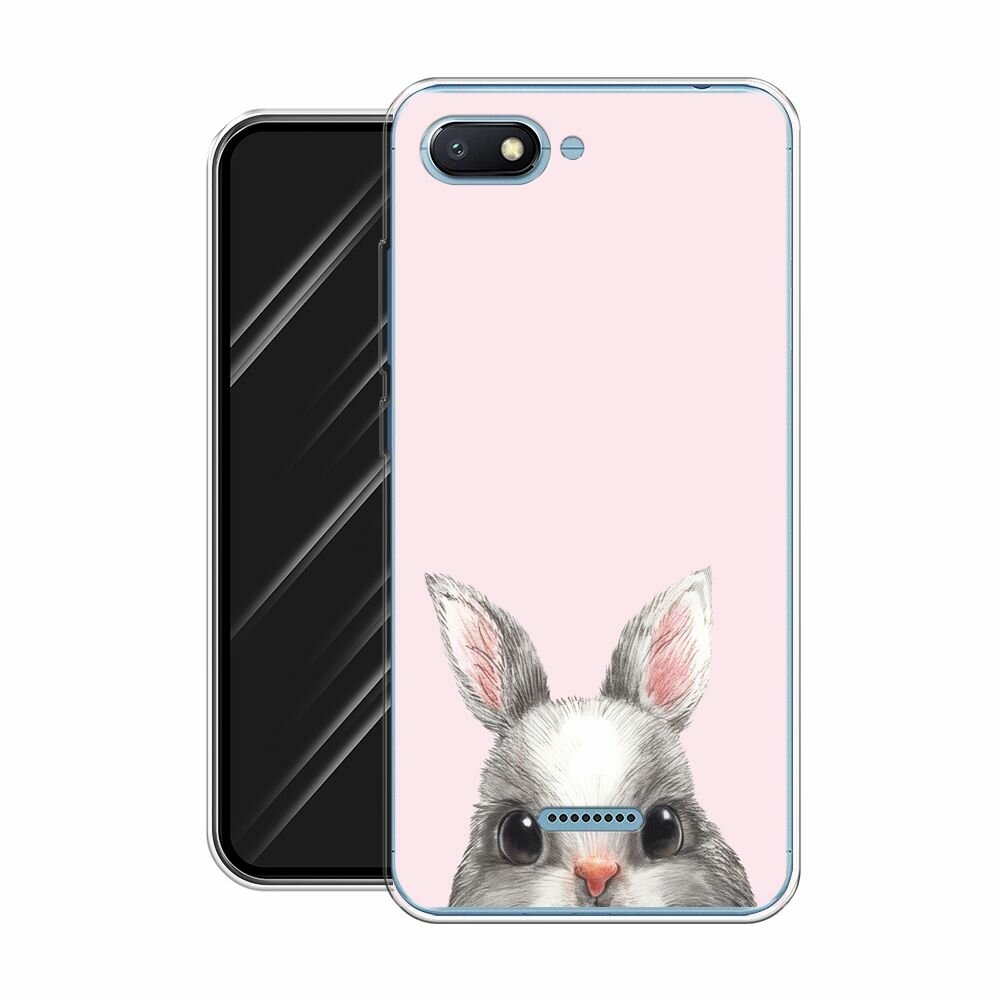 Чехол на Xiaomi Redmi 6A / Сяоми Редми 6А с принтом "Карандашный кролик 1 - 8 марта" — фото 1