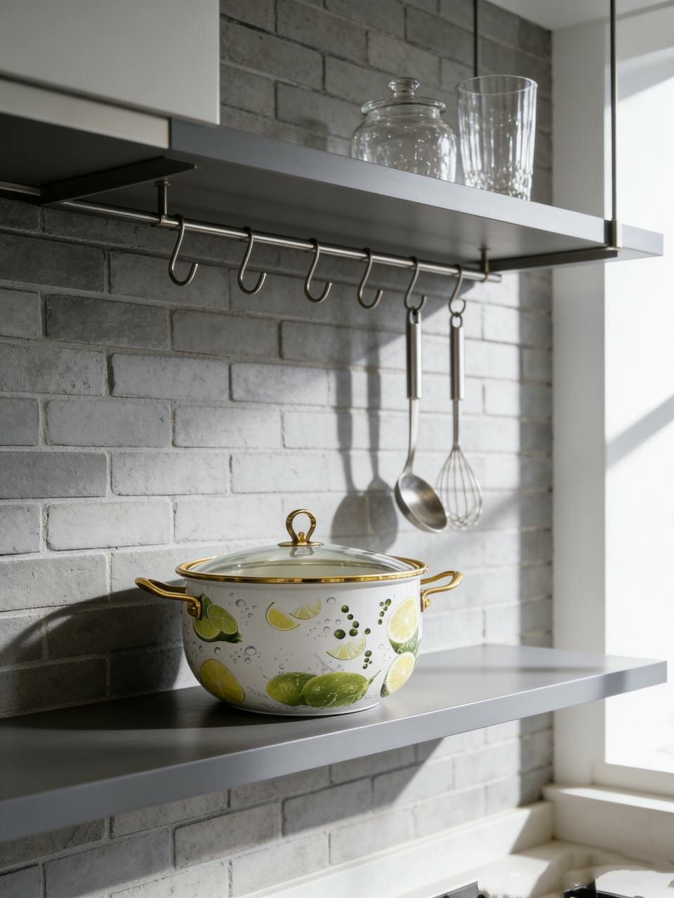 Кастрюль , эмалированная сталь, в подарочной коробке, фрукты дизайн, 26см — фото 1