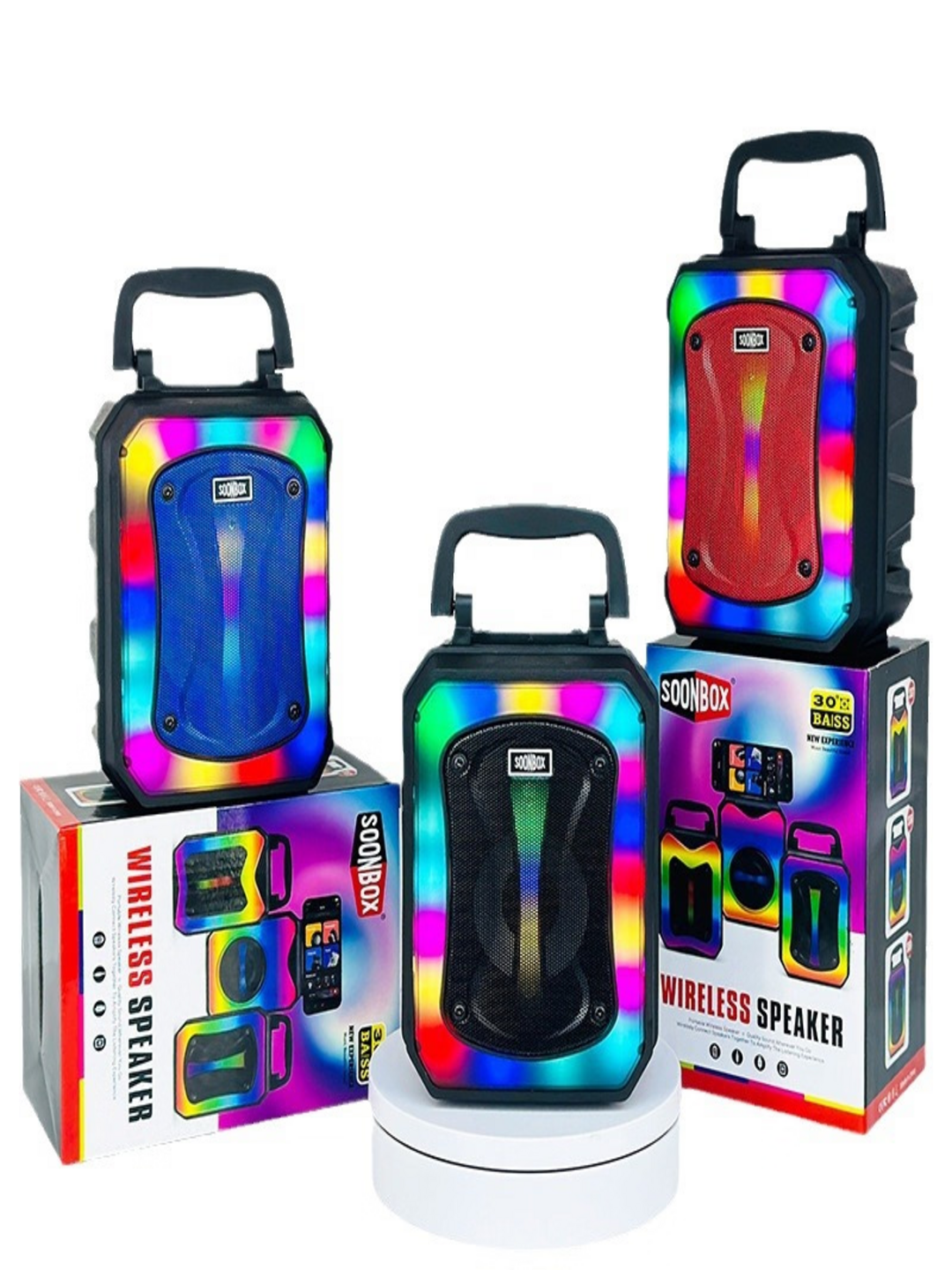 Беспроводная колонка KALONKA Sing-e S59, портативная, Bluetooth 5.0, черная, мощный стереозвук,