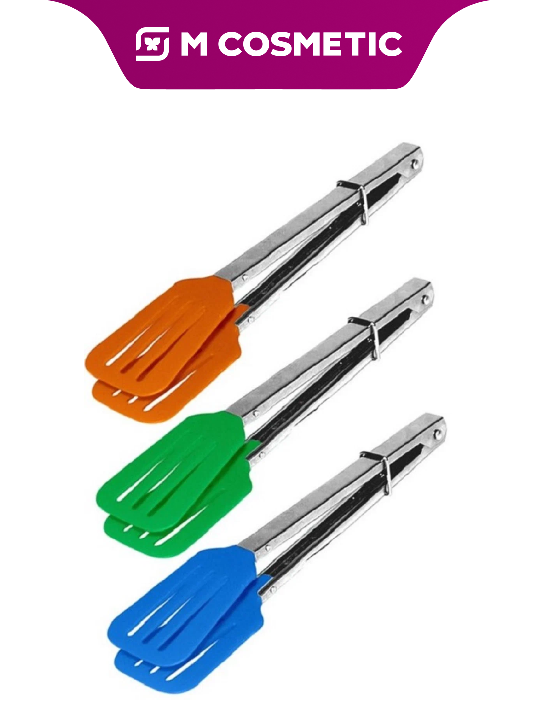 Щипцы Мультидом для пирожных, пластик, длина 23см, эргономичные, 3 цвета