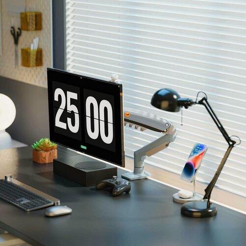 Изображение товара Кронштейн North Bayou, для мониторов, небесный голубой, 17-30 дюймов, до 9кг, с кабель-каналом