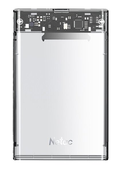 Внешний корпус NETAC WH11 для HDD/SSD 2.5" SATA -> USB3.0 прозрачный, C to C cable