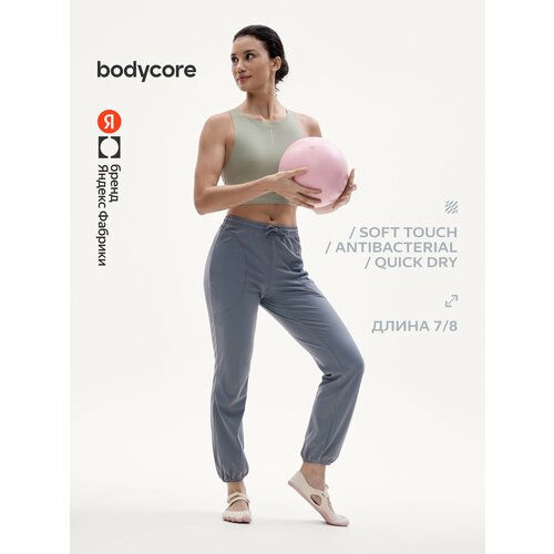 фото Легинсы спортивные bodycore, размер s, серый