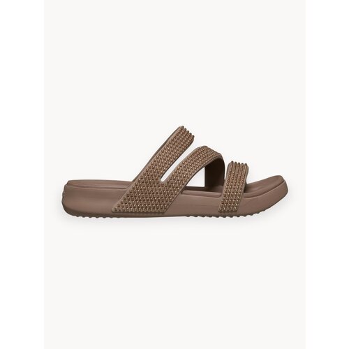 фото Шлёпанцы crocs getaway gems strappy, размер w7 us, коричневый