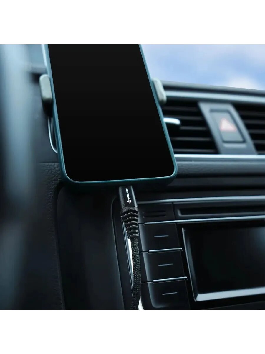 Нейлоновый кабель USB-Lightning 2м для iPhone и iPad — фото 1