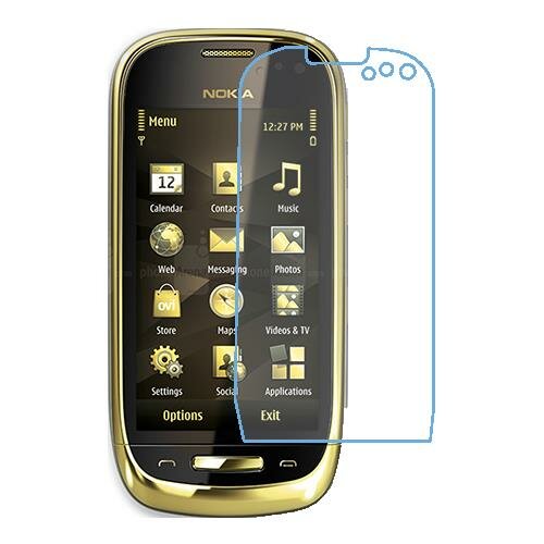 Скрин Мобайл защитный экран для Nokia Oro из нано стекло 9H