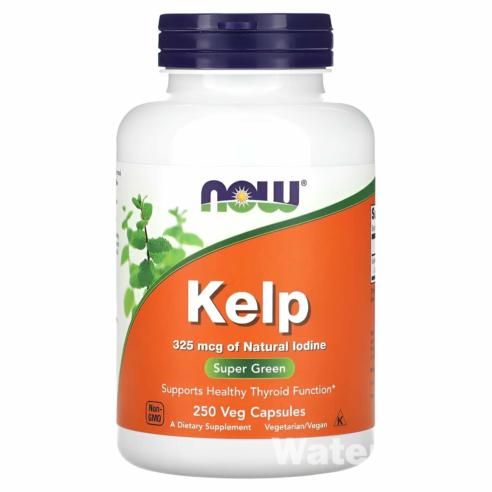 Пищевая добавка NOW Foods Kelp, без ГМО и глютена, 325мг, 250 капсул