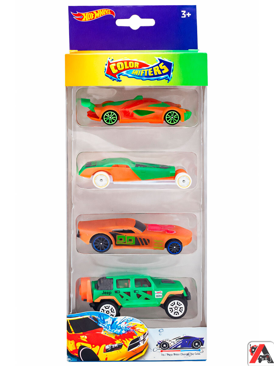 Набор машинок Hot Wheels Color Shifters 4в1 — фото 1