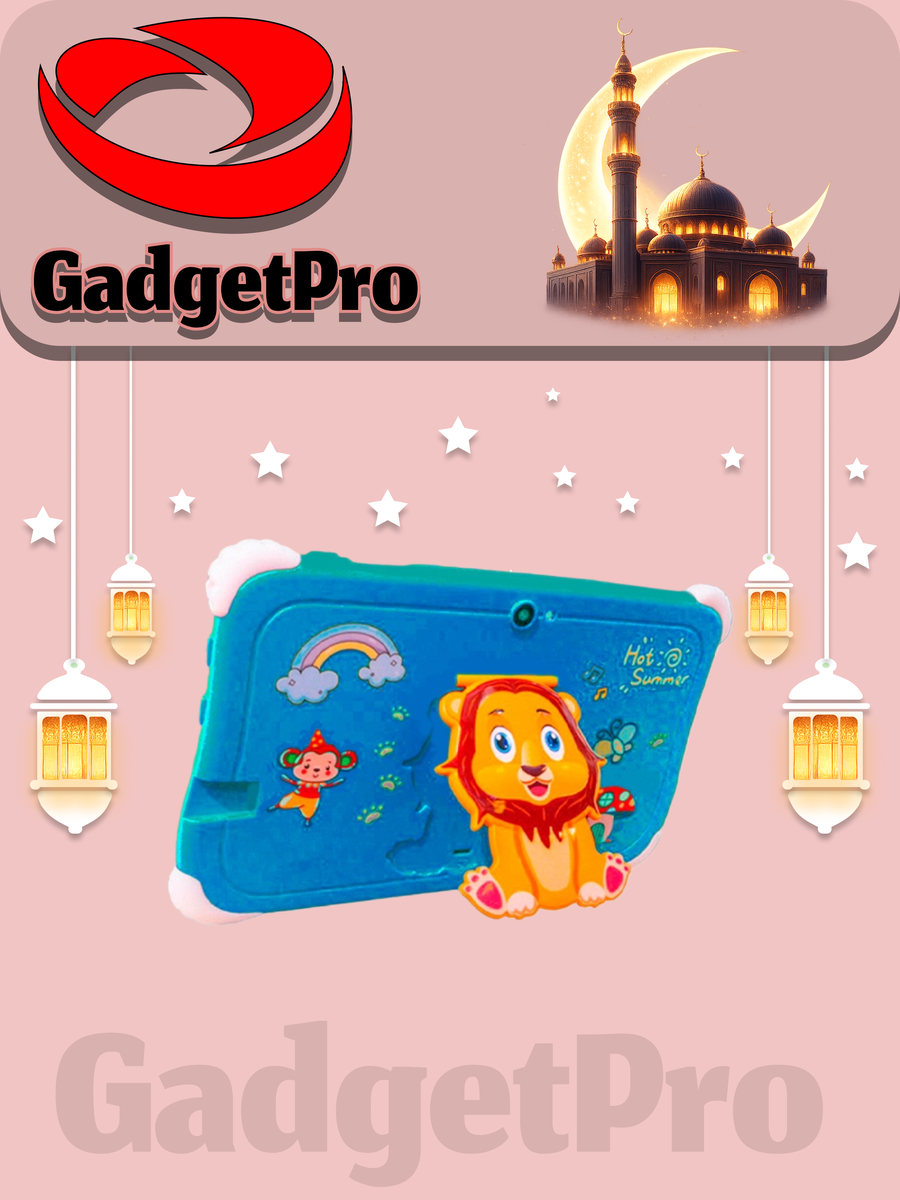 Детский планшет CCIT MK200: 7-дюймовый дисплей, 32 ГБ памяти, Android, для детей, розовый/голубой.