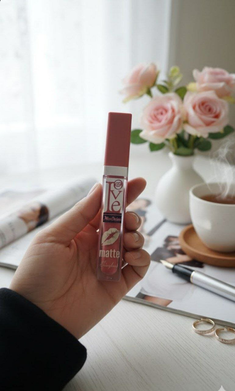 Помада для губ Miss Desire "Love Matte" 0- Тон , Мягкий натуральный блеск