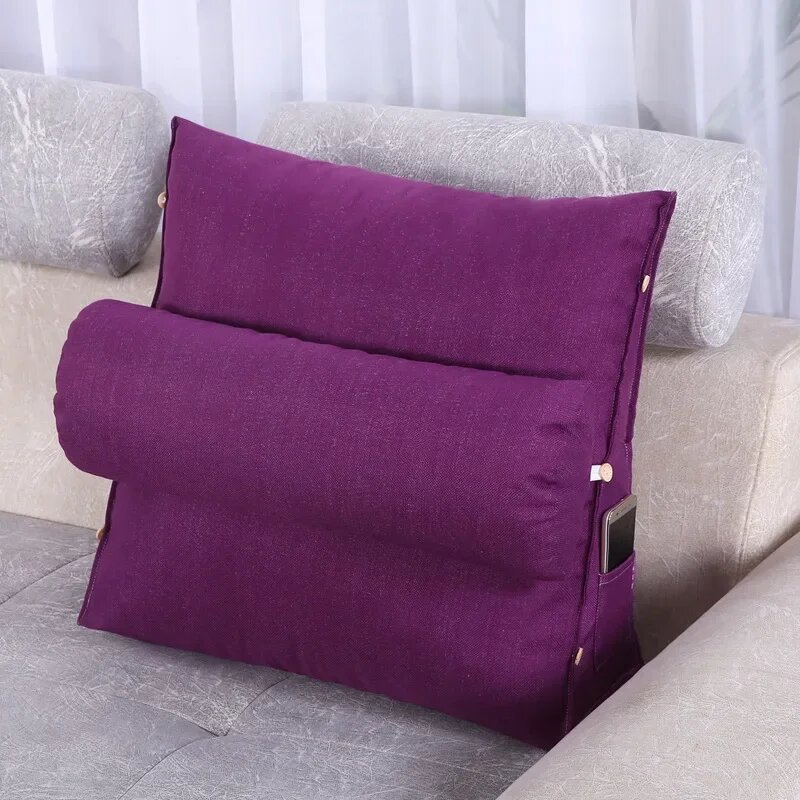 Треугольная подушка из полиэстера для чтения Фиолетовый, purple