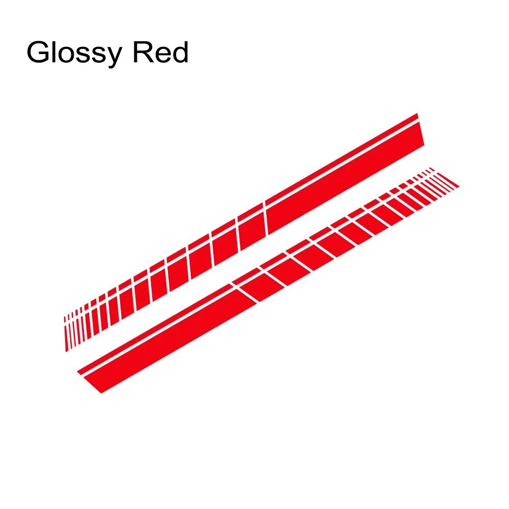 Наклейка на боковую полосу автомобиля Glossy Red