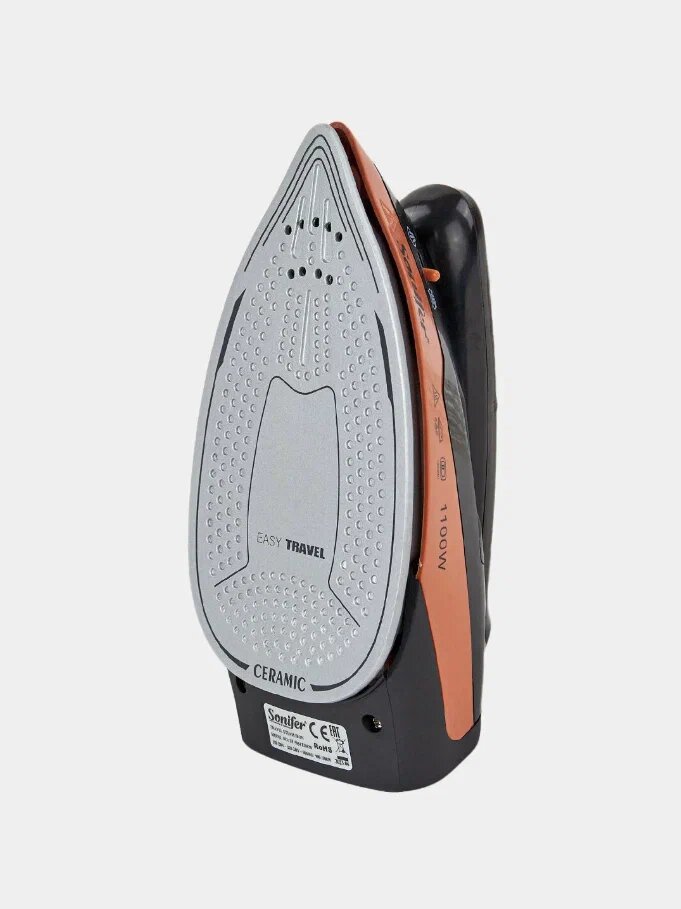 Дорожный паровой утюг Sonifer SF-9054 Mini 1100W, компактный, керамическая подошва,