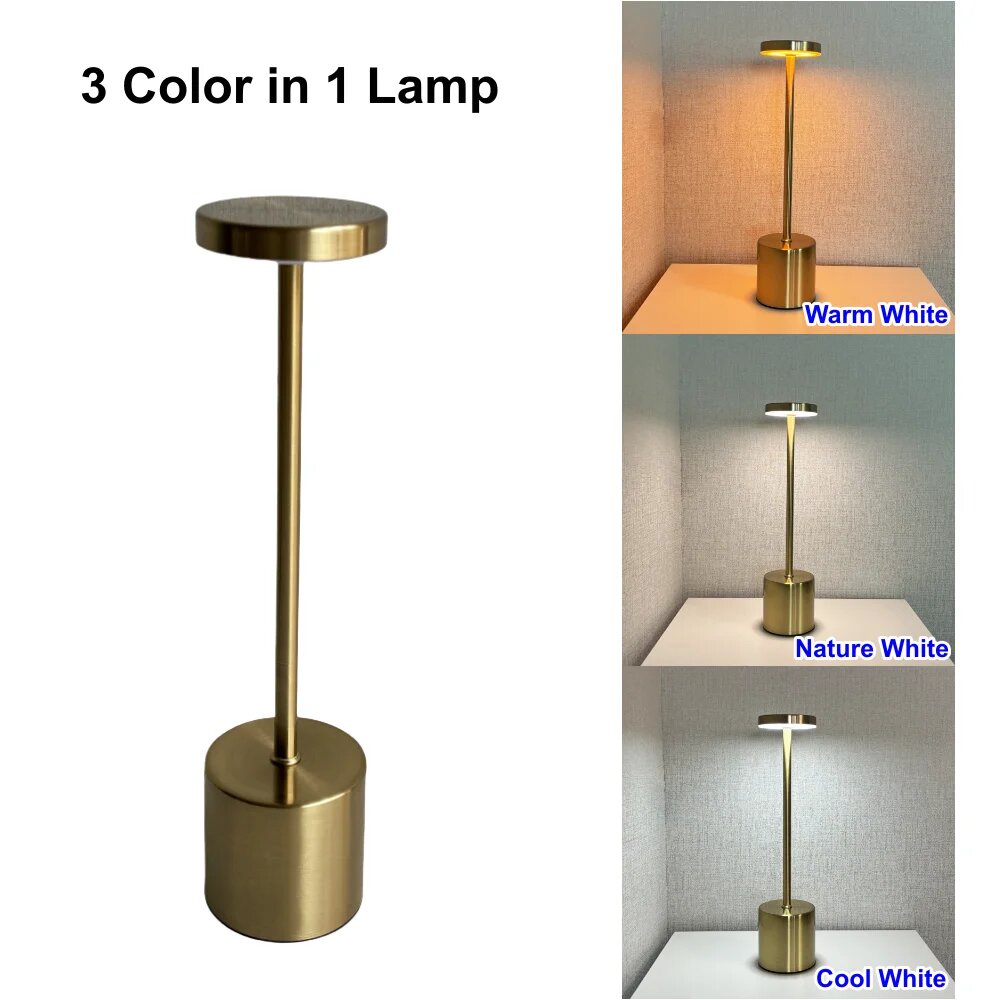 Сенсорная LED лампа TL8007BE, 3 цвета