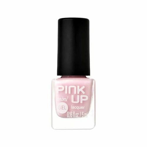 Лак для ногтей PINK UP MINI GEL с эффектом геля, тон 43, 5 мл
