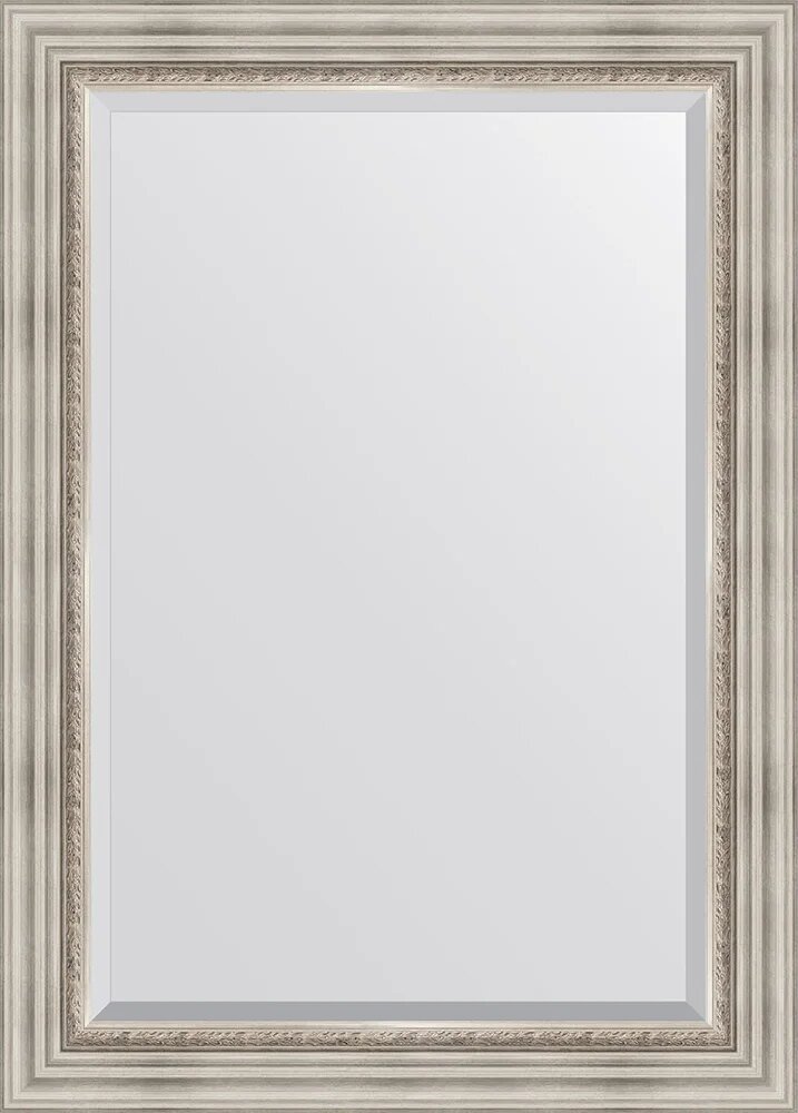 Зеркало Evoform Exclusive 76x106 BY 1297 76 см, серебряное, зеркало настенное в ванную