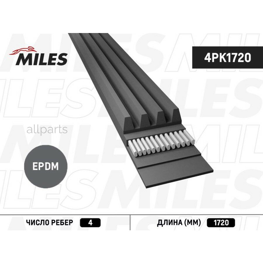 MILES 4PK1720 Ремень поликлиновый