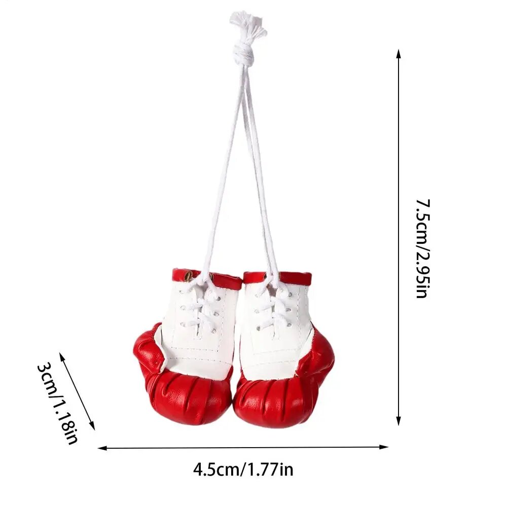 Дierfei Мини-бокcерские перчатки из искусственной кожи Red