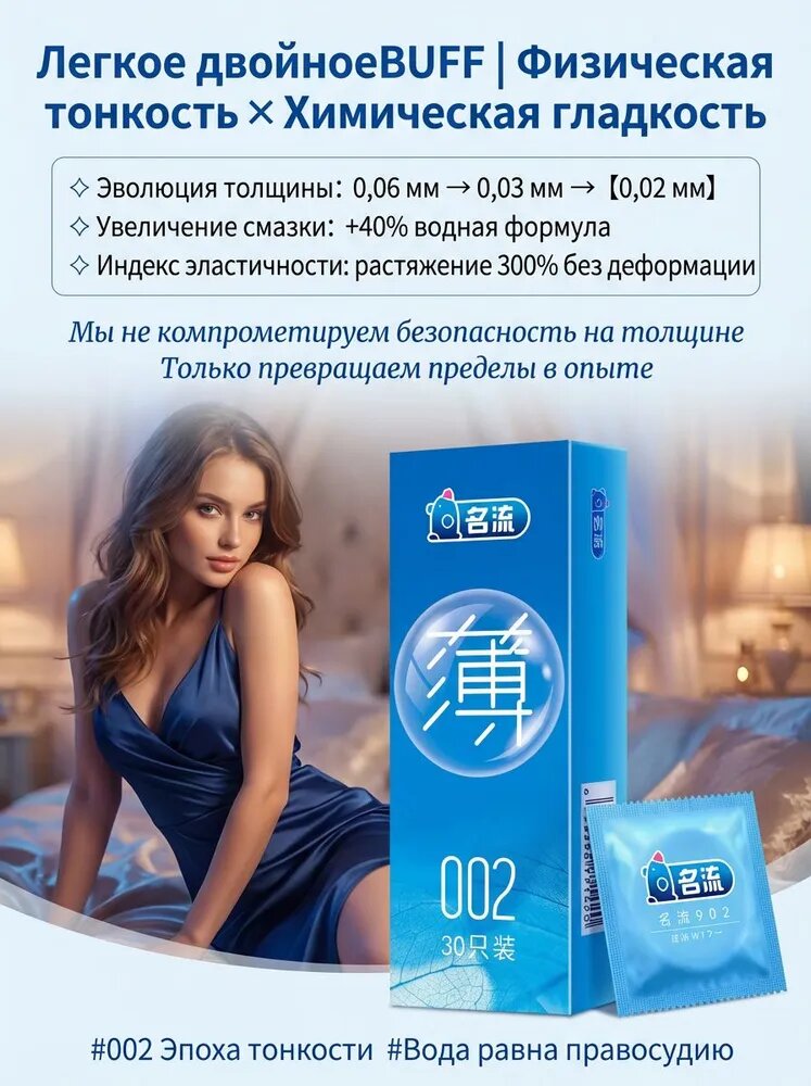 Презервативы ультратонкие стимулирующие набор 30 шт.