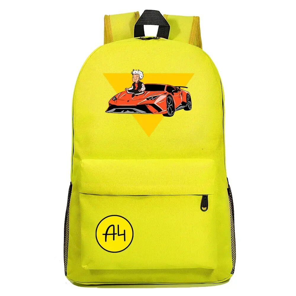 Желтый рюкзак A4 с Lamborghini
