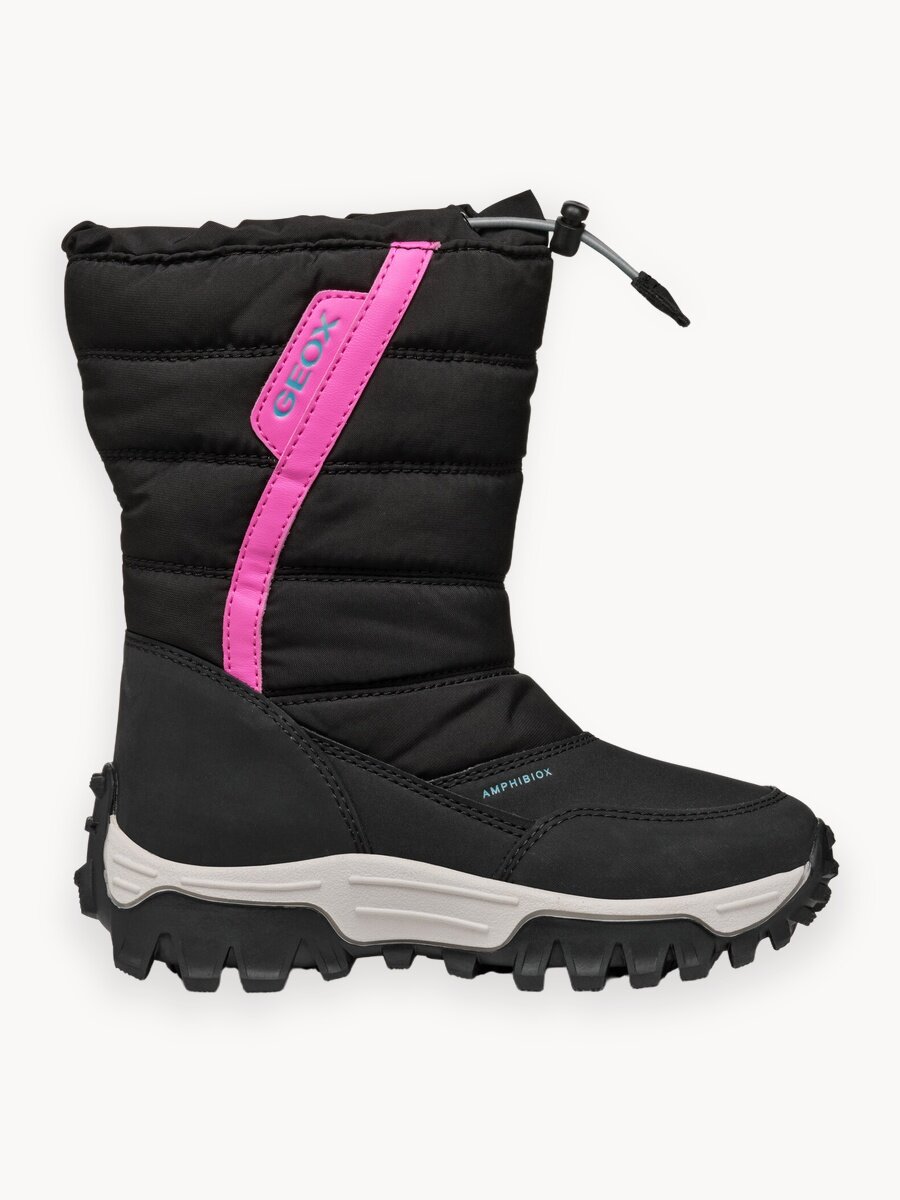 Дутики GEOX Himalaya ABX, размер 32 EU, чёрный/фуксия