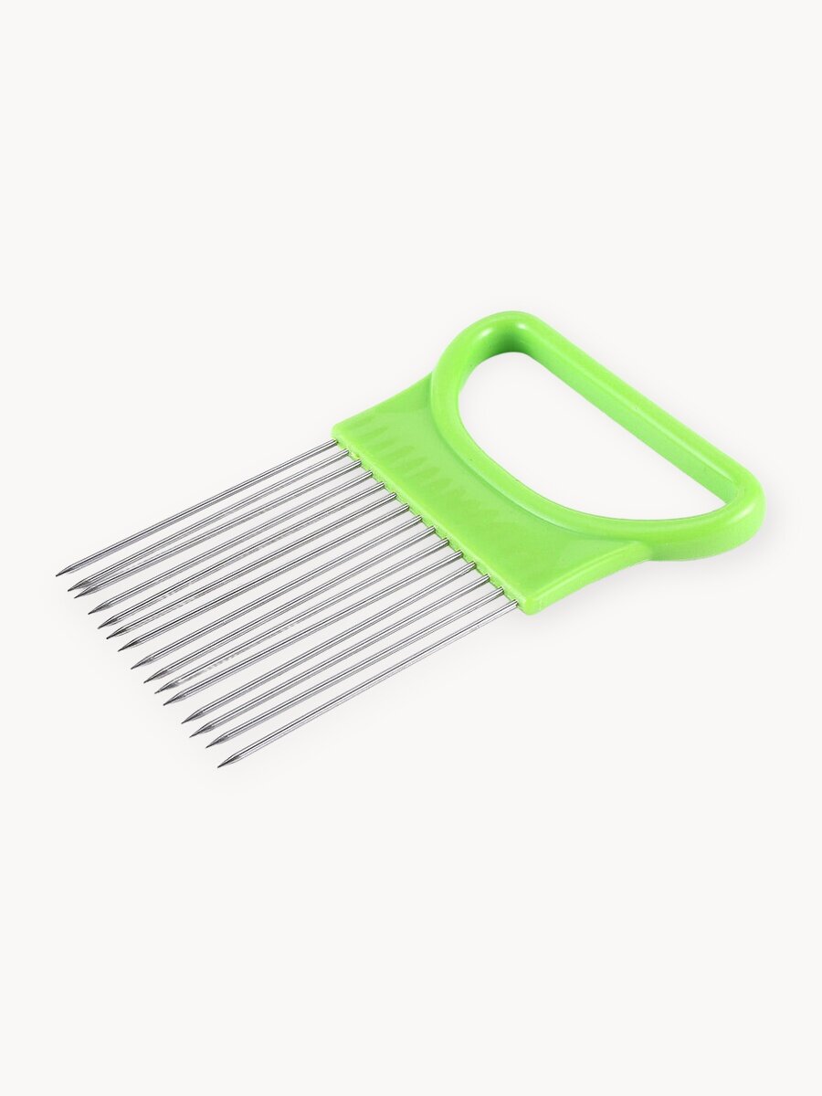 Держатель для лука, для нарезки овощей, фруктов, плододержатель Lianhouse, зеленый