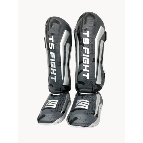 Защита голени для единоборств Tomorrow Star Shadow (S) Black Gray / щитки для единоборств