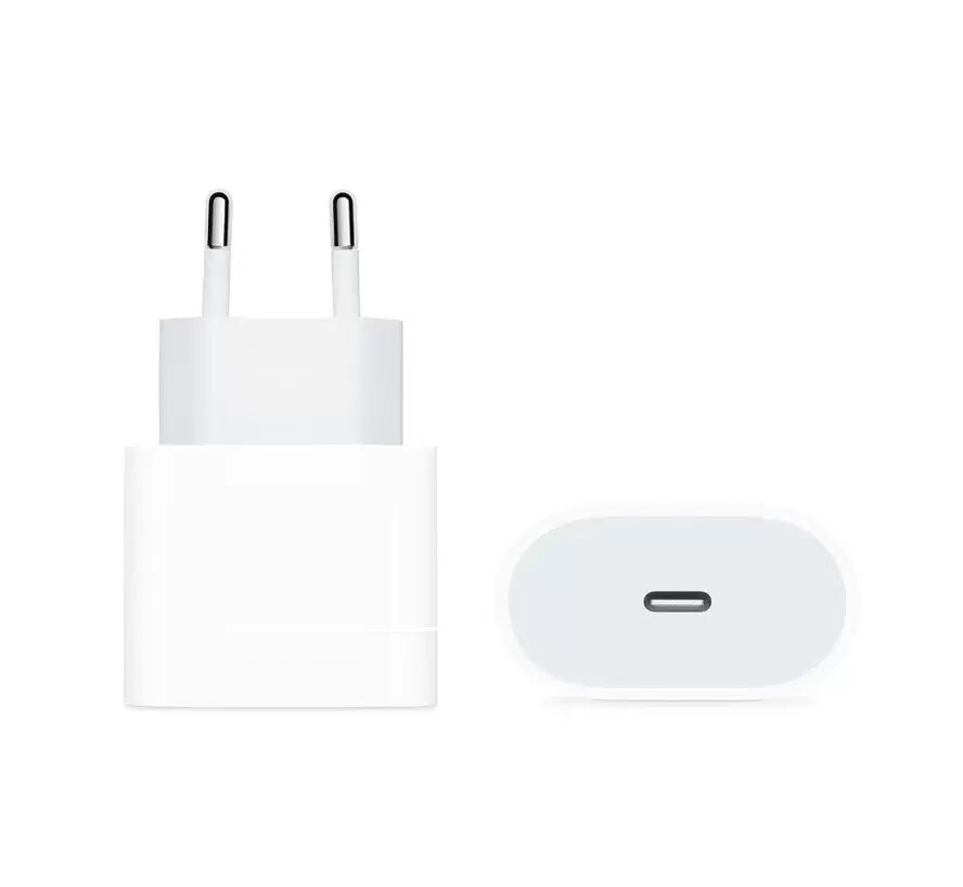 Оригинальное сетевое зарядное устройство Apple 20W USB-C (MHJD3ZM/A, 2-pin) — фото 1
