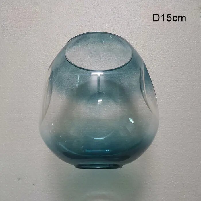 Абажур для люстры Lindsey DNA Geometry fading blue D15cm Голубой