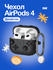 Чехол Yamcase, для AirPods 4, силиконовый, с карабином, черный