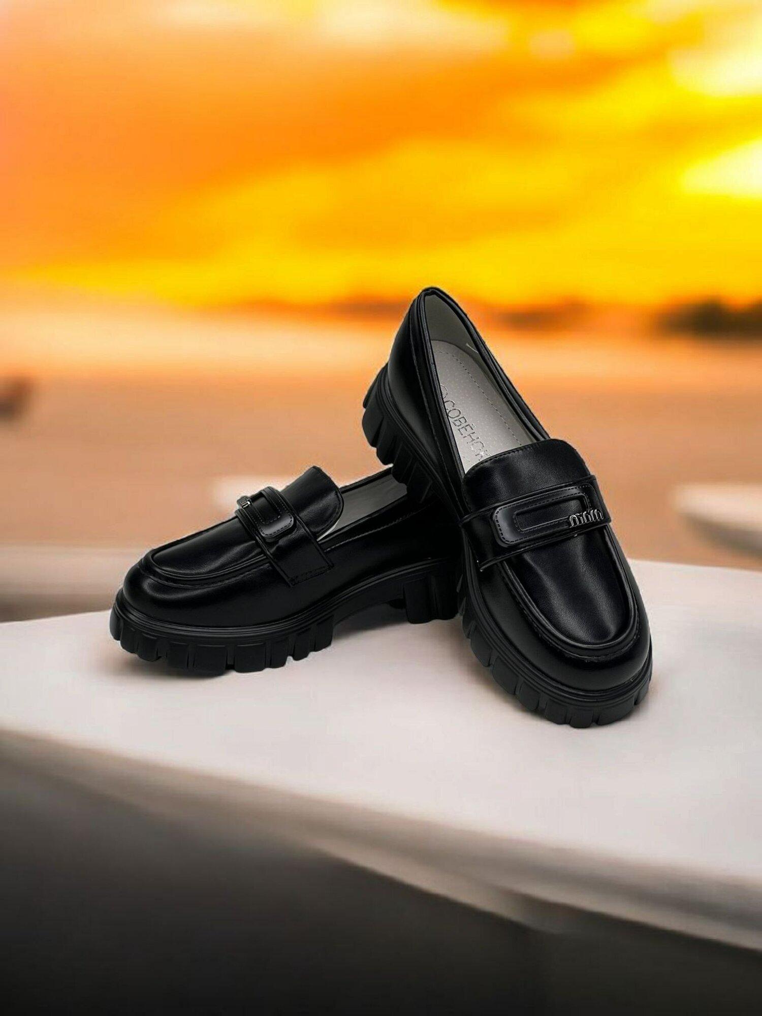 Лоферы размер 35, , черный — фото 1