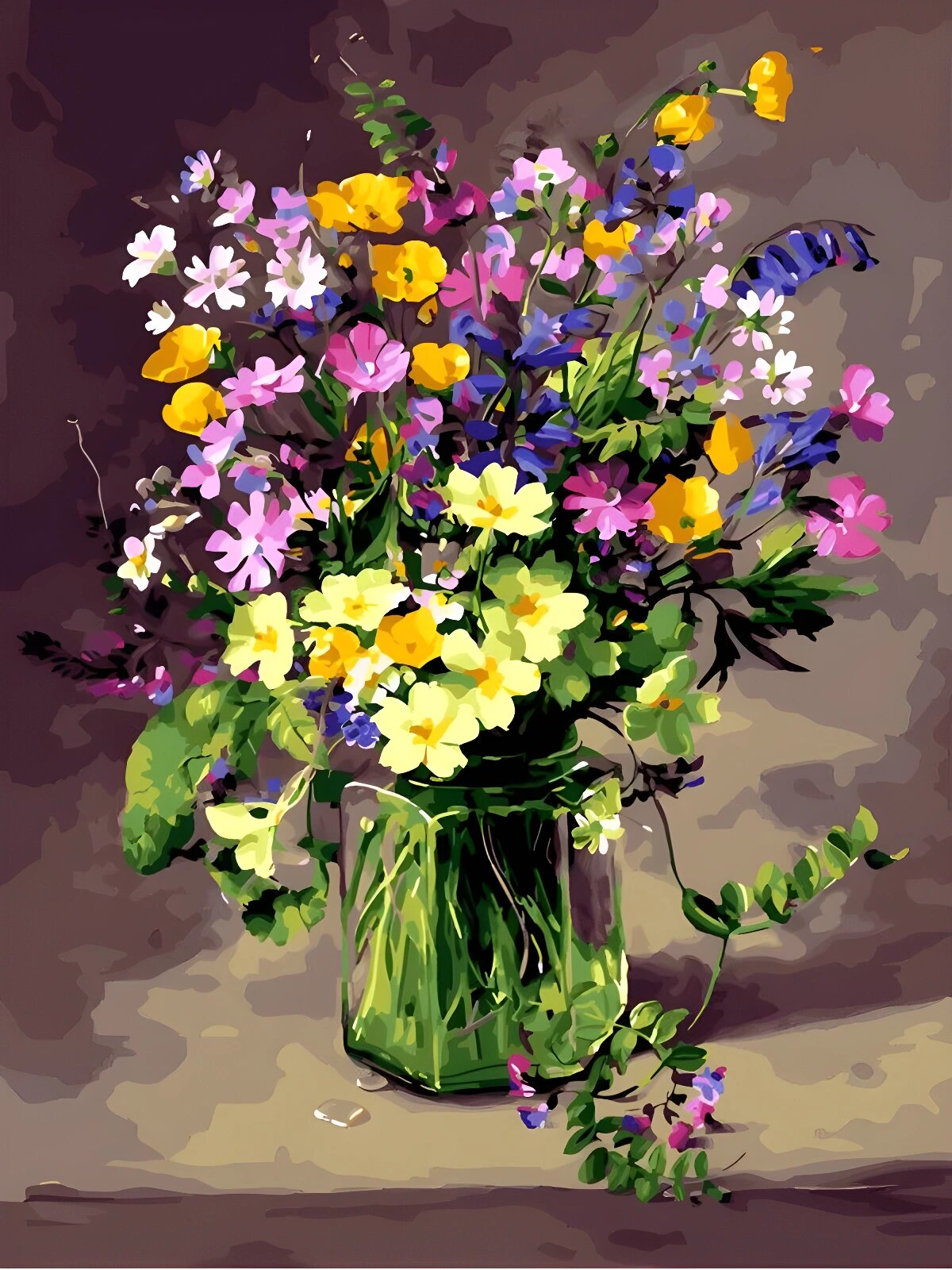 Картина по номерам Дикая Вишня на холсте с подрамником 