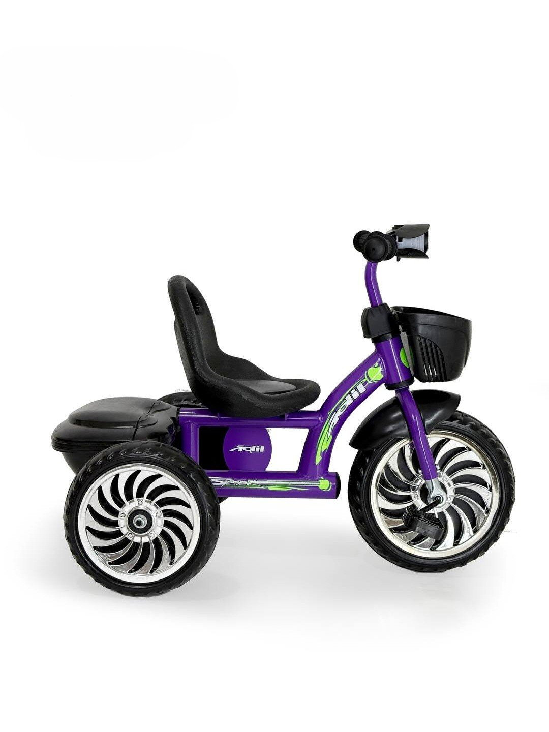 Детский велосипед Adil, трехколесный, без ручки, устойчивая конструкция