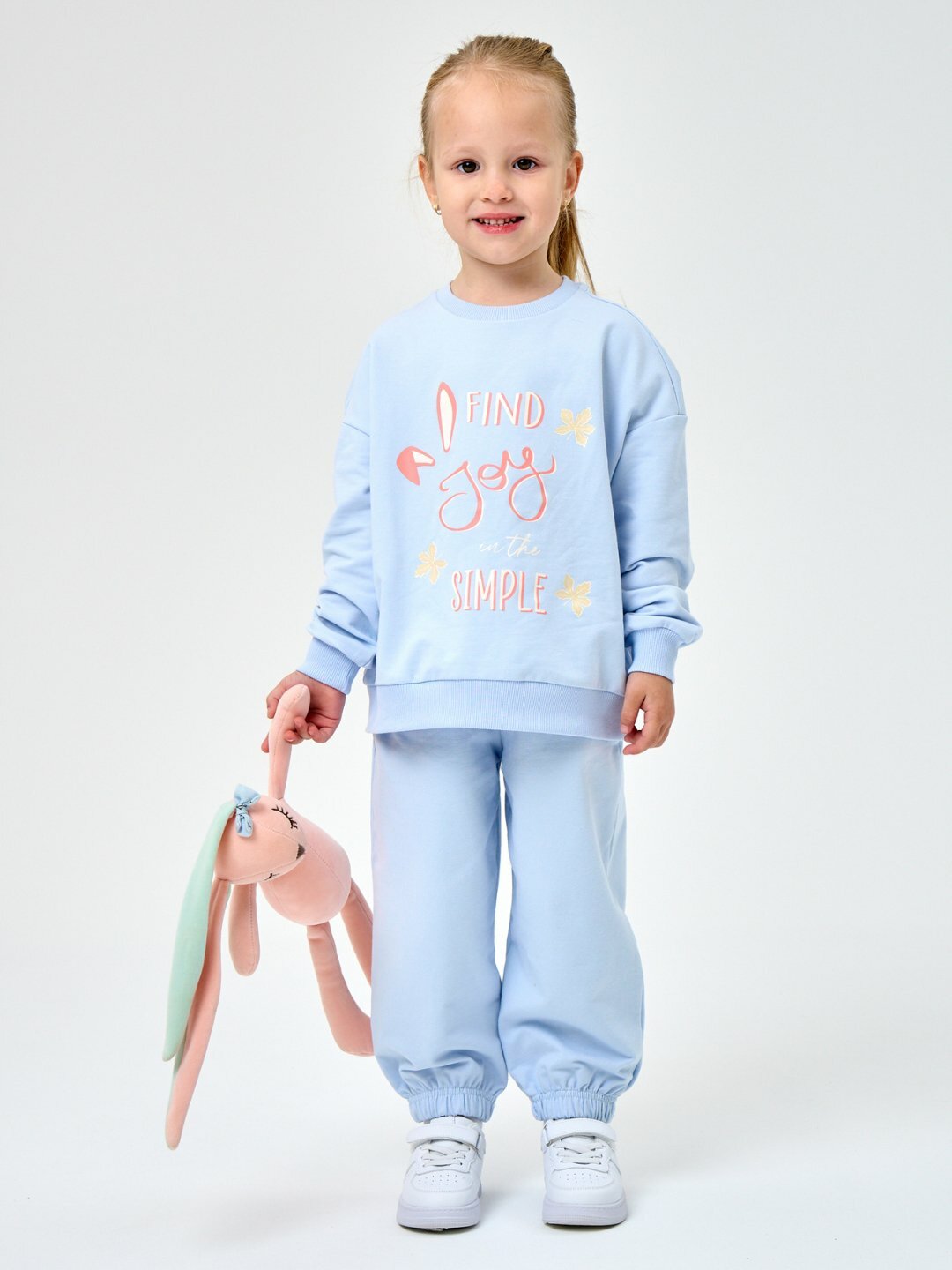 Толстовка neo, размер 110, светло-синий — фото 1